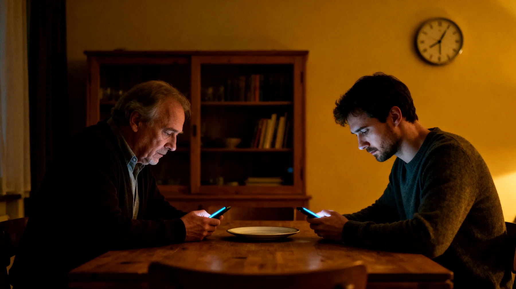 Der Vater bemerkt, dass sein junger Erwachsener (18-25 Jahre) täglich viele Stunden mit Smartphone, Videospielen und Streaming-Diensten verbringt – oft bis tief in die Nacht. Gespräche beim Abendessen werden durch das Handy unterbrochen, gemeinsame Aktivitäten werden abgelehnt, und der Vater fühlt sich zunehmend ausgeschlossen und hilflos. Er weiß nicht, wie er das Thema ansprechen soll, ohne einen Konflikt auszulösen."