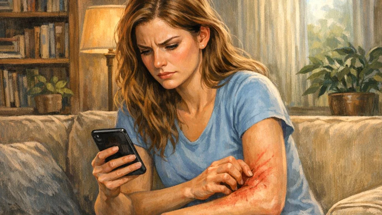 Was ist Dermatillomanie? Der zwanghafte Drang, die eigene Haut zu kratzen und zu zupfen2026-03-28T21:34:32.113Z"