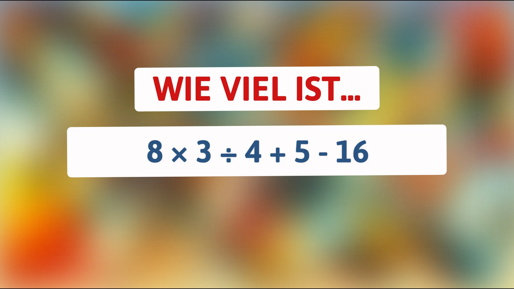 schaffst du dieses einfache Mathe-Rätsel ohne Fehler? nur die Klügsten liegen richtig"
